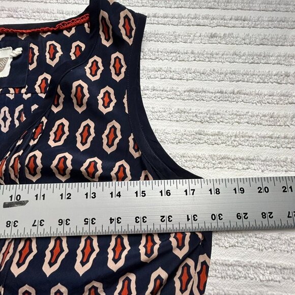 Anthropologie Lilka Women's Sleeveless Patterned Straight Jumpsuit Blue Small - Picture 5 of 9